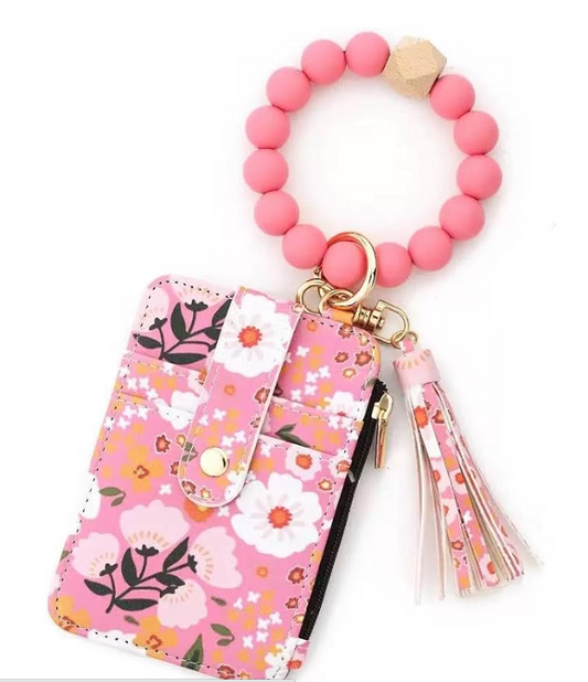 Floral Wristlet Wallet